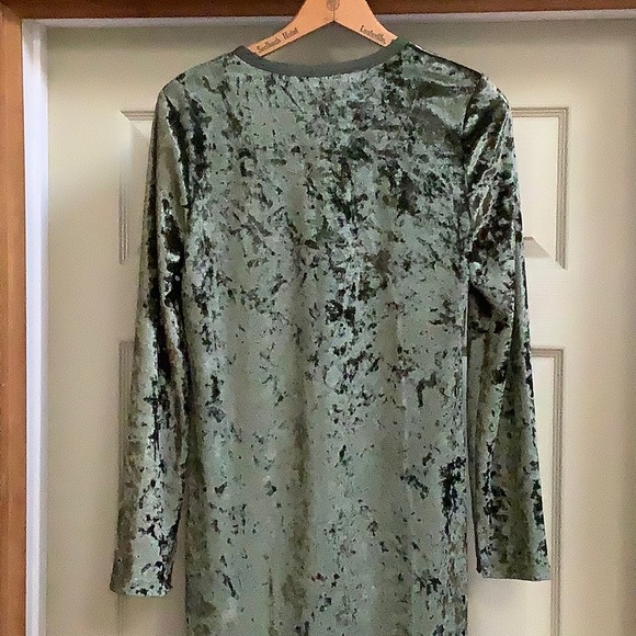 Marc Jacobs Henley Green Velvet-Effect Dress - Picture 7 of 12